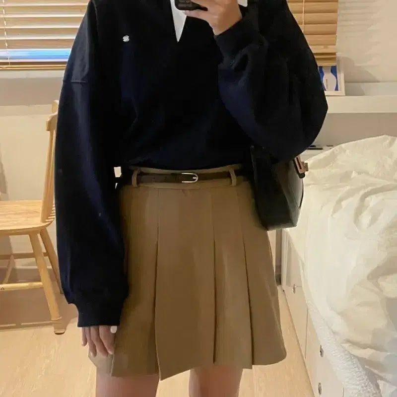 [BUNJANG] Oro Washed Cotton Wide Rugby Sweatshirt / oro 오로 워싱 코튼 와이드 럭비 맨투맨 m