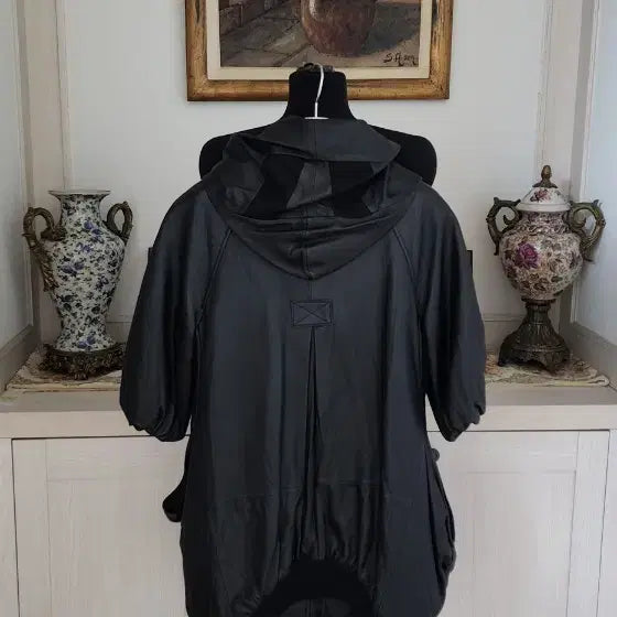 [BUNJANG] Black Leather Jacket / 양가죽 블랙 자켓