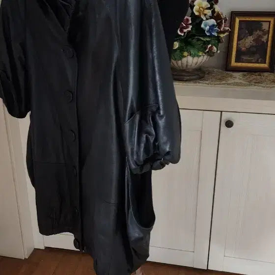 [BUNJANG] Black Leather Jacket / 양가죽 블랙 자켓