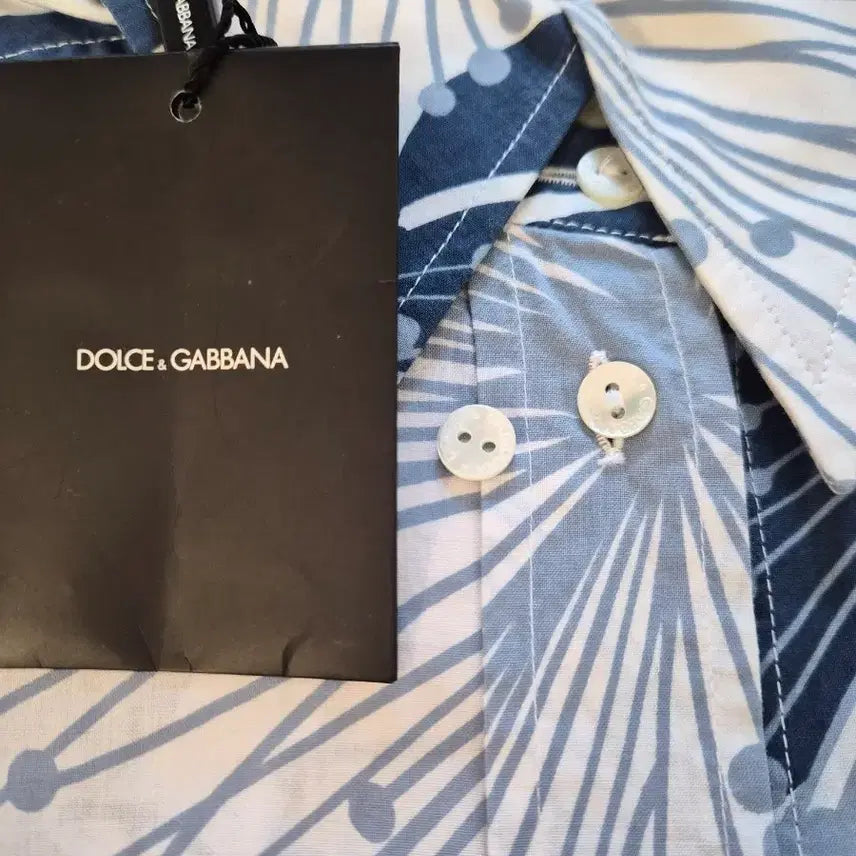 [BUNJANG] DOLCE&amp;GABBANA Floral Pattern Knotted Shirt / DOLCE&amp;GABBANA 돌체앤가바나 정품 여성 플라워 패턴 매듭 셔츠