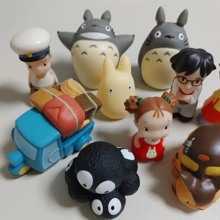 [BUNJANG] Ghibli Totoro Character Finger Puppet Bundle Set / 고전 지브리 토토로 캐릭터 피규어 손가락인형 10개