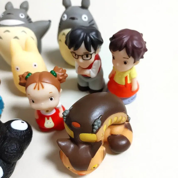 [BUNJANG] Ghibli Totoro Character Finger Puppet Bundle Set / 고전 지브리 토토로 캐릭터 피규어 손가락인형 10개