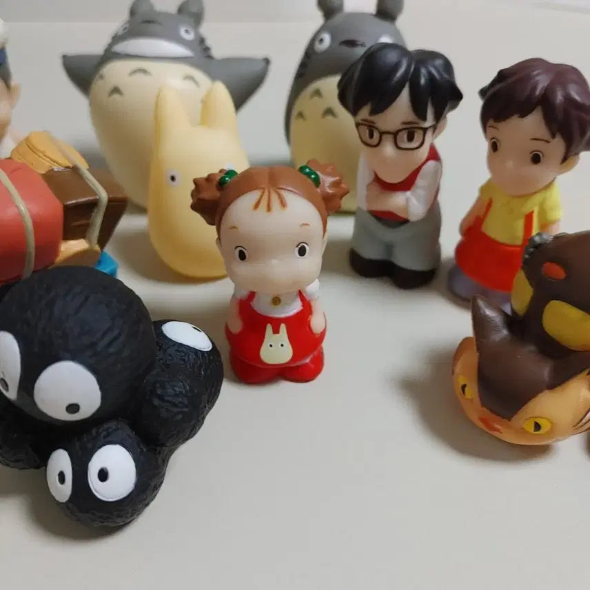 [BUNJANG] Ghibli Totoro Character Finger Puppet Bundle Set / 고전 지브리 토토로 캐릭터 피규어 손가락인형 10개