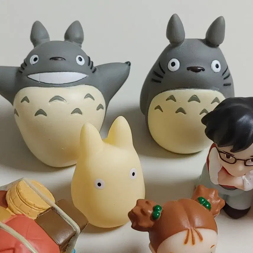 [BUNJANG] Ghibli Totoro Character Finger Puppet Bundle Set / 고전 지브리 토토로 캐릭터 피규어 손가락인형 10개