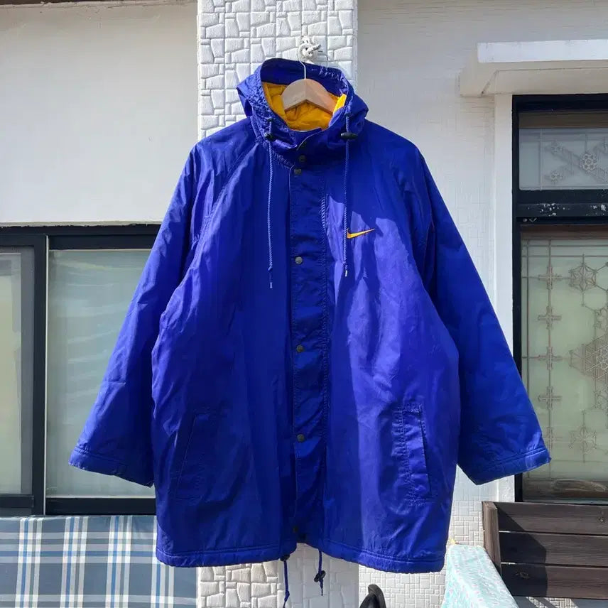 [BUNJANG] Nike Old School Big Swoosh Padded Jacket / 나이키 올드스쿨 빅스우시 돕바 패딩 자켓