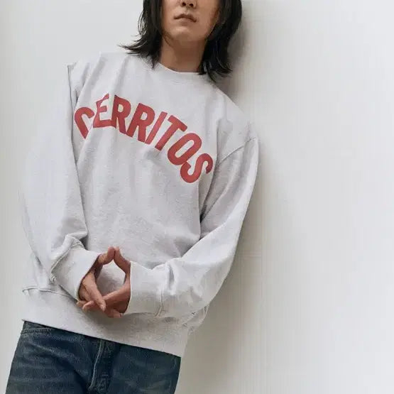 [BUNJANG] Hotel Cerritos Melange Gray Sweatshirt XL / 호텔세리토스 cerritos 멜란지그레이 맨투맨티 XL