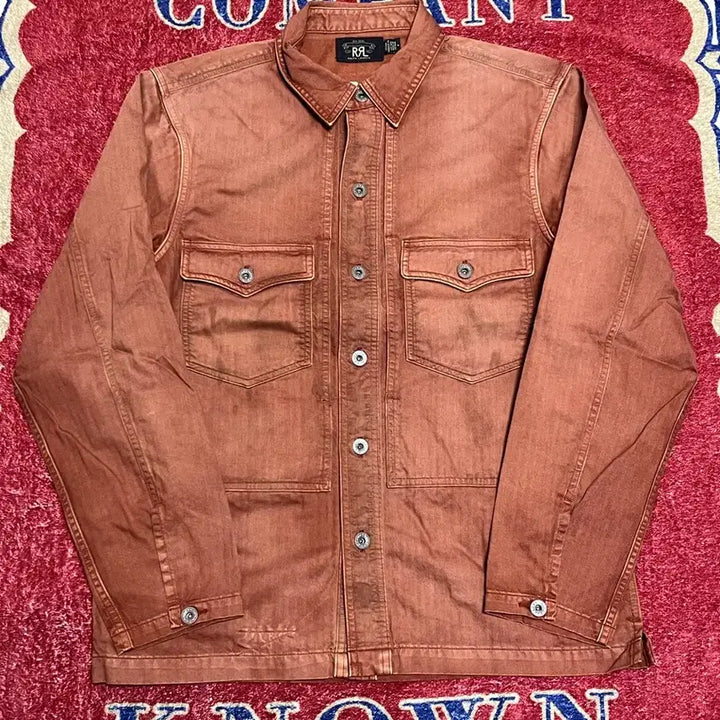 [BUNJANG] RRL Embroidered Herringbone Overshirt / 더블알엘 (RRL) 임브로이더 헤링본 오버셔츠