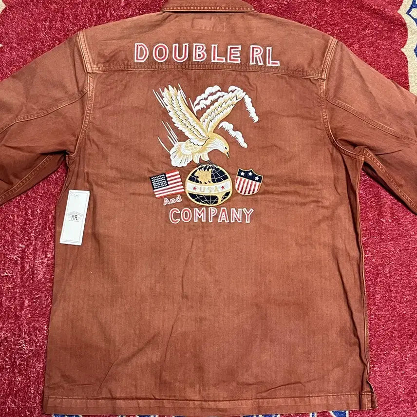 [BUNJANG] RRL Embroidered Herringbone Overshirt / 더블알엘 (RRL) 임브로이더 헤링본 오버셔츠