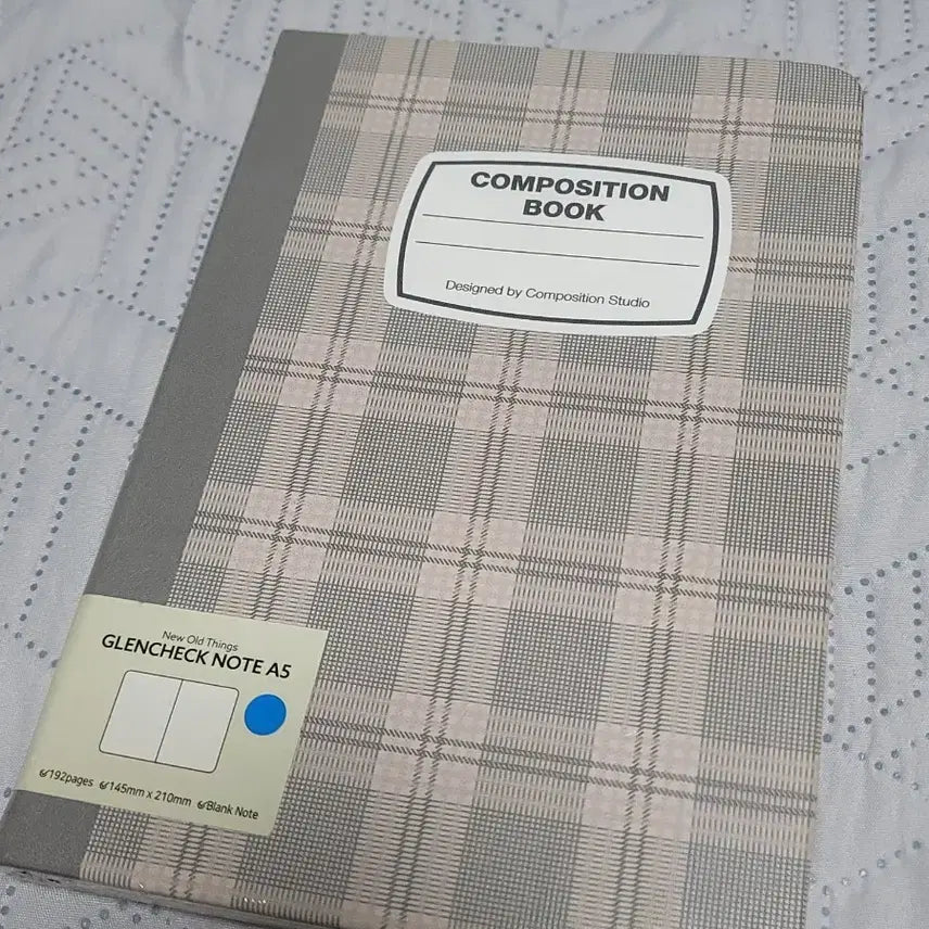 [BUNJANG] Composition Studio A5 Fountain Pen Notebook / 컴포지션 스튜디오 만년필 필사노트 a5 글렌체크 브라운 다이어리
