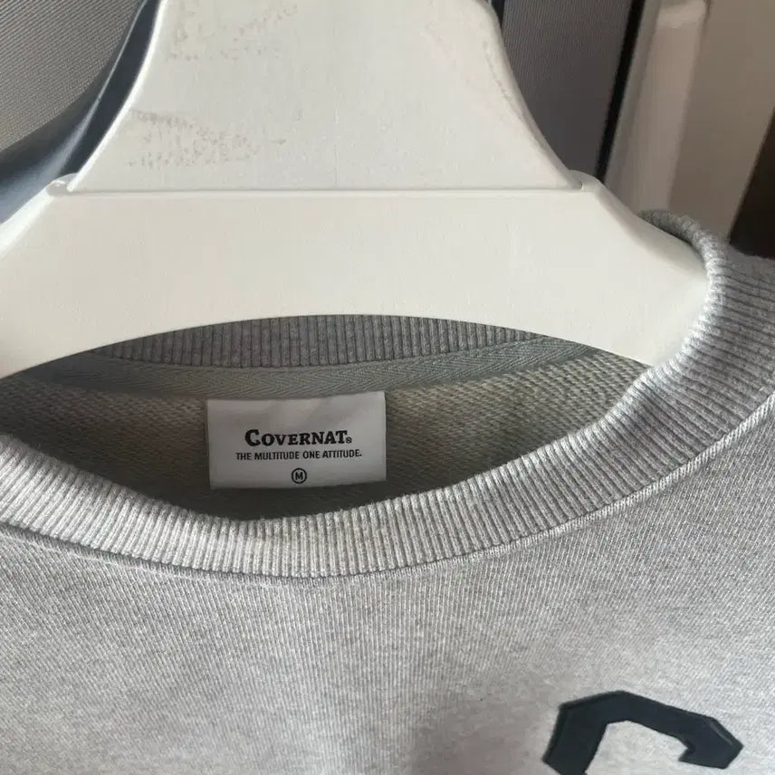 [BUNJANG] Covernat Gray Men's Sweatshirt M / 커버낫 그레이 맨투맨 M