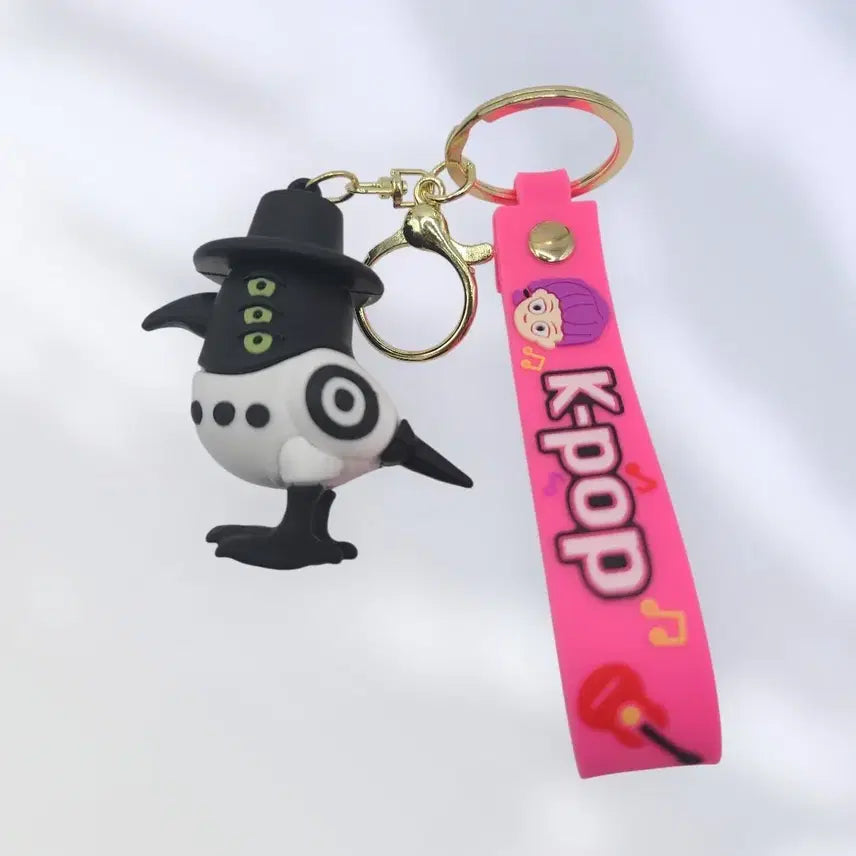 [BUNJANG] K-Pop K-Day Hunter Kkachi Character Keyring Bag Keyholder Doll / 케이팝 케데헌  키링 까치 캐릭터 키링 가방 키홀더 인형 새상품