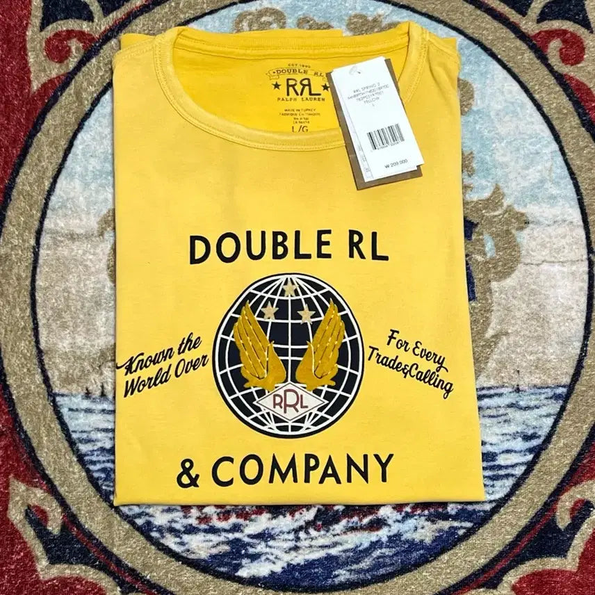[BUNJANG] RRL Graphic Logo Jersey T-shirt / 더블알엘 (RRL) 그래픽 로고 저지 티셔츠