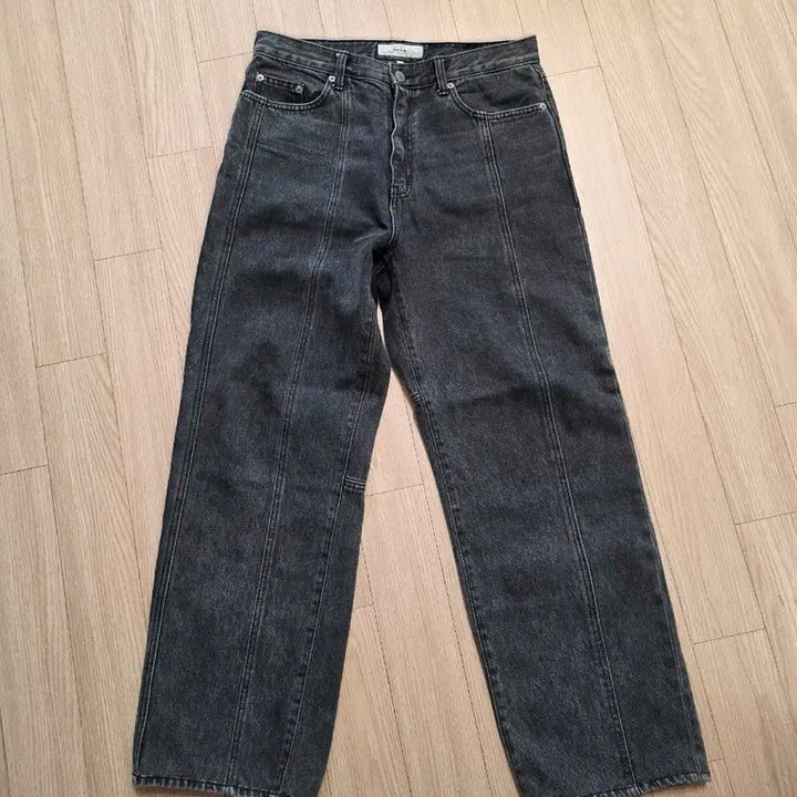 [BUNJANG] Allen Black Denim Wide Pants / 알렌느 블랙데님 와이드팬츠(3)