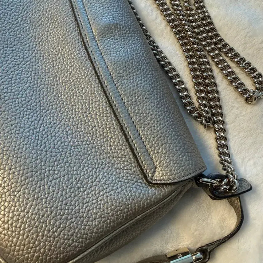 [BUNJANG] Gucci Soho Disco Bag Silver Chain Crossbody / 구찌 소호 디스코백 실버 체인 태슬