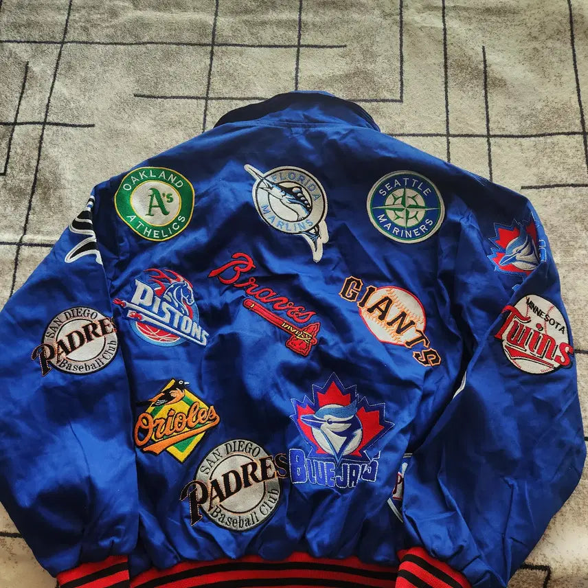 [BUNJANG] Jeff Hamilton NBA All Team Patch Logo Jacket XXL / 제프헤밀턴 NBA 올팀 패치 로고 자켓 사이즈 XXL