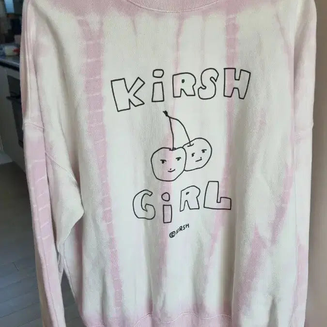 [BUNJANG] Kirsh Pink Terry Cloth Sweatshirt / 키르시 1사이즈 핑크 쭈리맨투맨