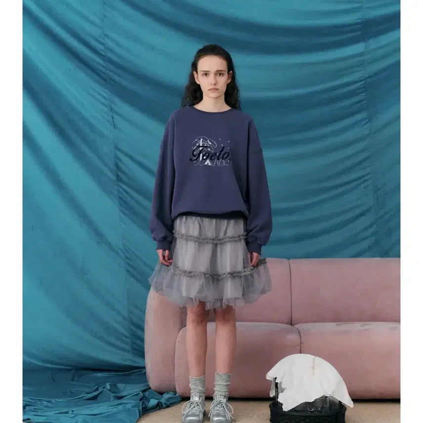 [SOLD OUT] 포에토 TUFLAIR FLARE SKIRT - ASH GREY