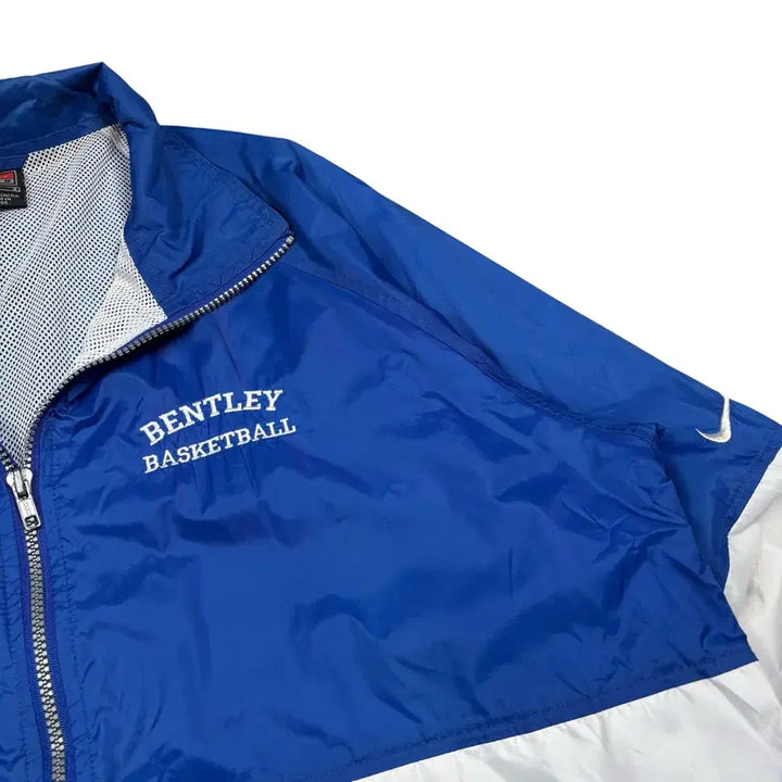 [BUNJANG] Nike 90s College Logo Windbreaker Blue / 나이키90s 블루컬러 칼리지로고 바람막이