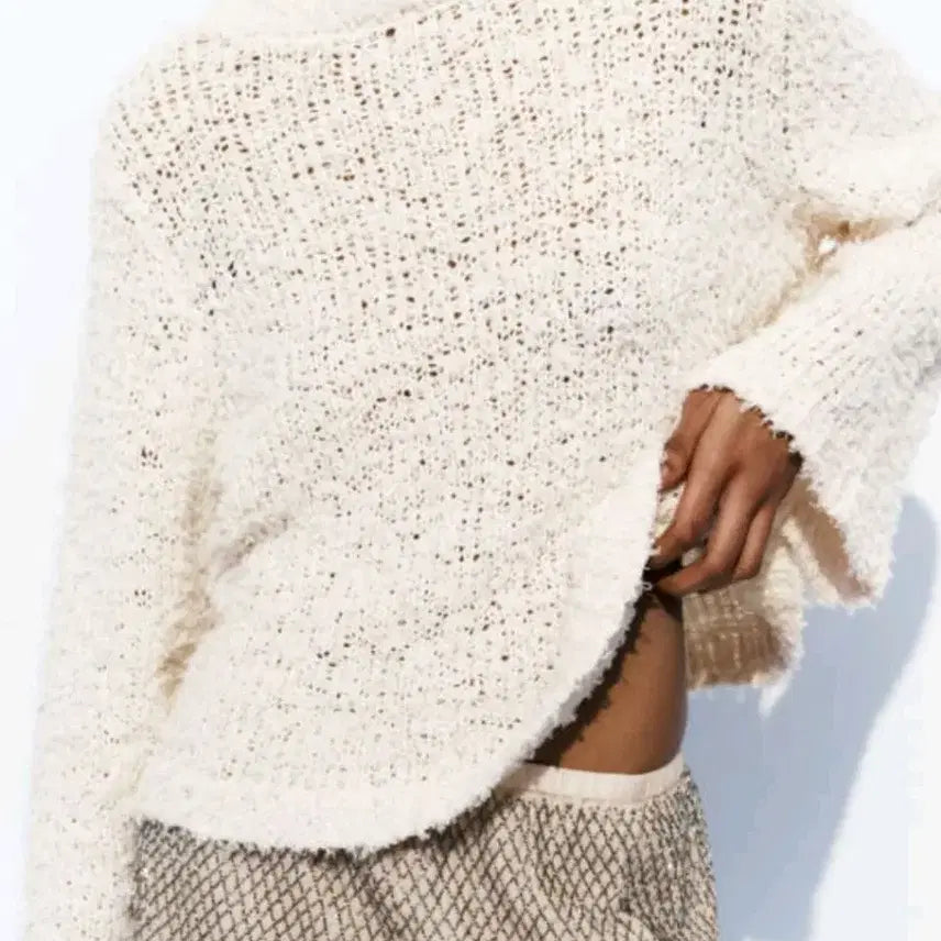 [BUNJANG] ZARA Textured Boucle Sweater Knit / 자라 텍스처 부클 스웨터 니트