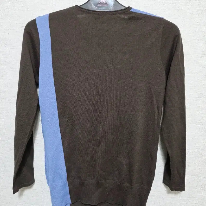 [BUNJANG] Olive Des Olive Color Block Knit Sweater / 올리브데올리브 배색 니트 브라운
