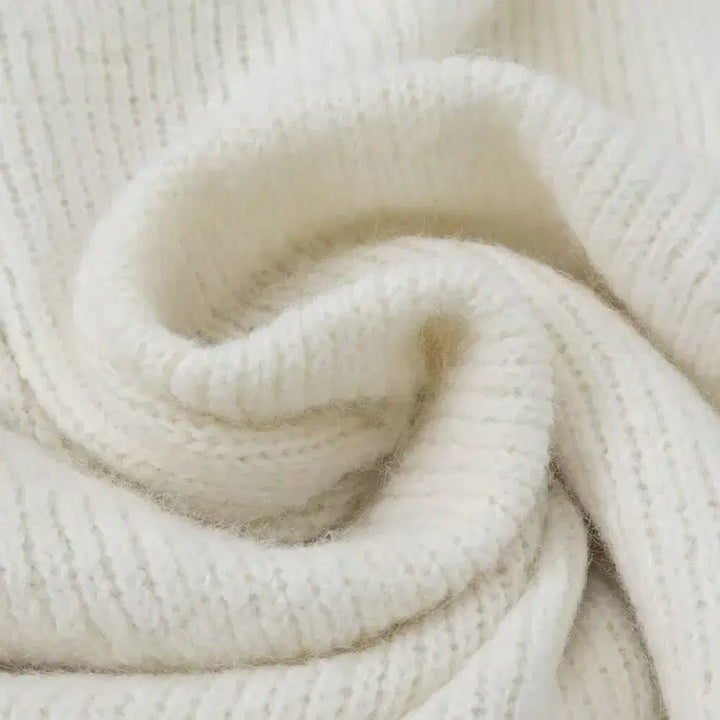 [BUNJANG] Two-Way Knit Zip-Up Cardigan and Skirt Two-Piece Set (Ivory) / 투웨이 니트 집업 가디건+스커트 투피스 세트(아이보리)