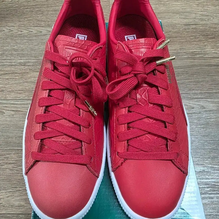[BUNJANG] Puma Clyde Dressed Red Sneakers / 푸마 클라이드 드레스드 레드 260
