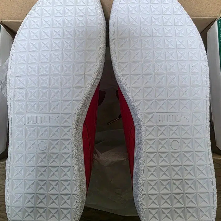 [BUNJANG] Puma Clyde Dressed Red Sneakers / 푸마 클라이드 드레스드 레드 260