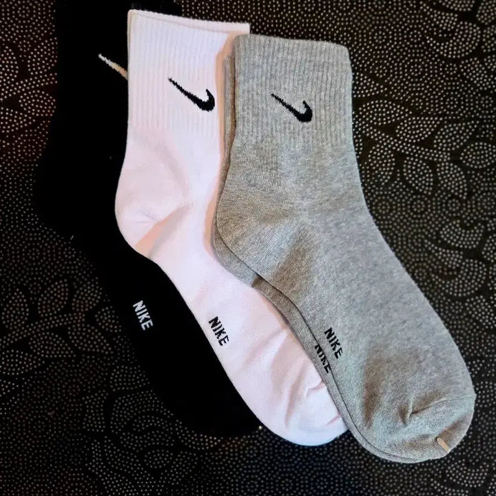 [BUNJANG] Nike Unisex Mid-Crew Socks 10-Pair / 나이키 남,여 중목 양말 10켤레