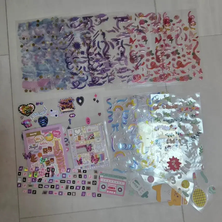 [BUNJANG] Assorted Stickers and Masking Tape Bundle / 스티커 마테 일괄 판매