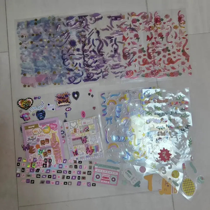 [BUNJANG] Assorted Stickers and Masking Tape Bundle / 스티커 마테 일괄 판매