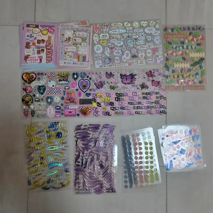 [BUNJANG] Assorted Stickers and Masking Tape Bundle / 스티커 마테 일괄 판매