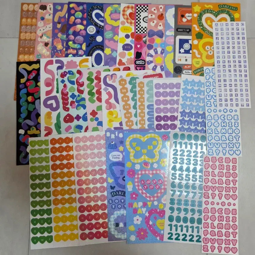 [BUNJANG] Assorted Stickers and Masking Tape Bundle / 스티커 마테 일괄 판매