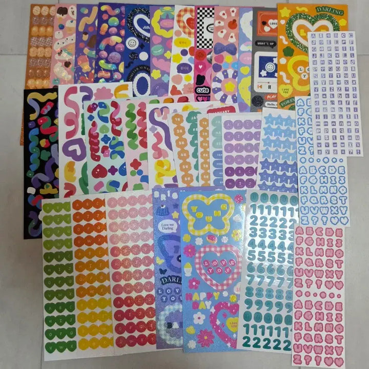 [BUNJANG] Assorted Stickers and Masking Tape Bundle / 스티커 마테 일괄 판매