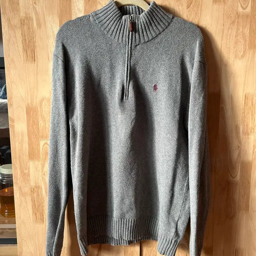 [BUNJANG] Polo Ralph Lauren Half-Neck Knit / 폴로 랄프로렌 하프넥 니트 회색
