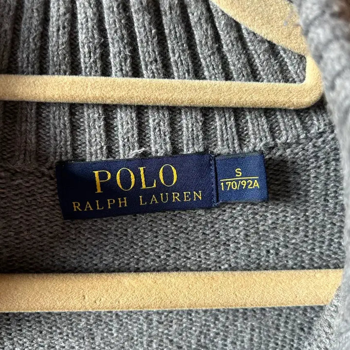 [BUNJANG] Polo Ralph Lauren Half-Neck Knit / 폴로 랄프로렌 하프넥 니트 회색
