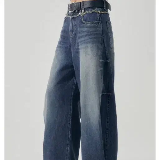 [BUNJANG] Triming Bird Two-Way Denim Pants / 트리밍버드 투웨이 데님