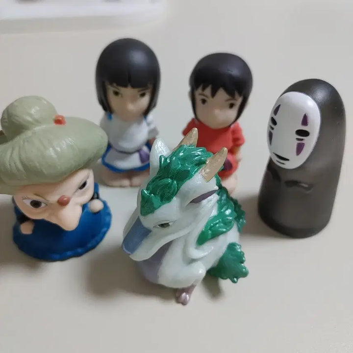 [BUNJANG] Ghibli Spirited Away Finger Puppet Bundle Set / 지브리 센과 치히로의 행방불명 피규어 손가락인형 5종일괄
