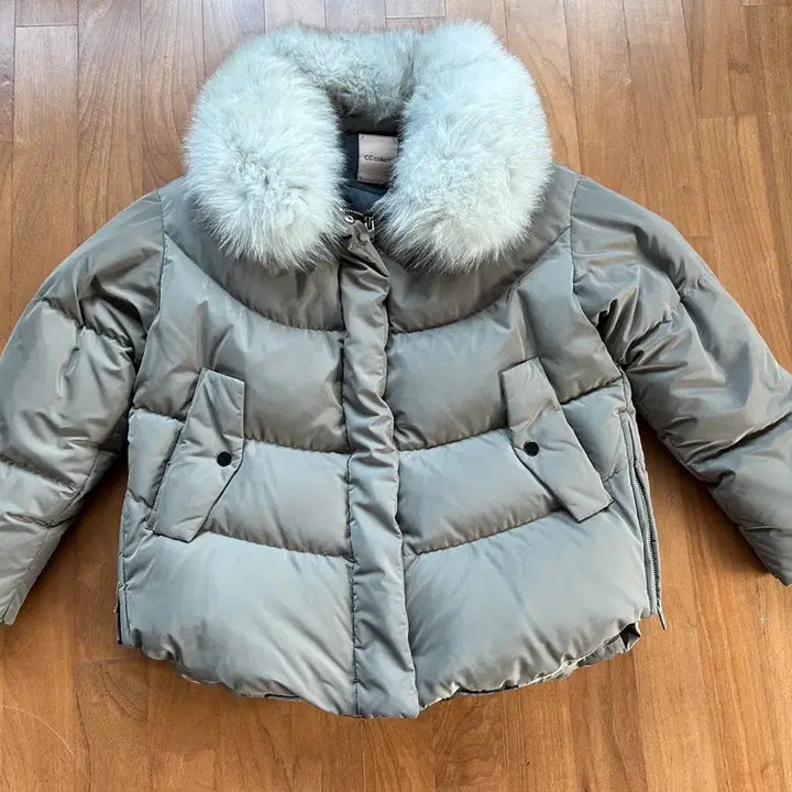 [BUNJANG] CC Collect Fox Fur Goose Down Padded Jacket - Size 55 / cc collect 폭스퍼 구스다운  패딩 55사이즈