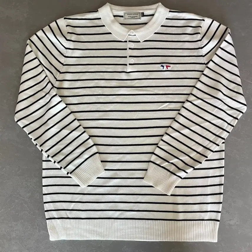 [BUNJANG] Maison Kitsune Knit Top / 메종키츠네 카라니트