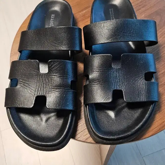 [BUNJANG] Hermes Black Chypre Leather Loafer 43 / 에르메스 블랙 시프레 레더 로퍼 43