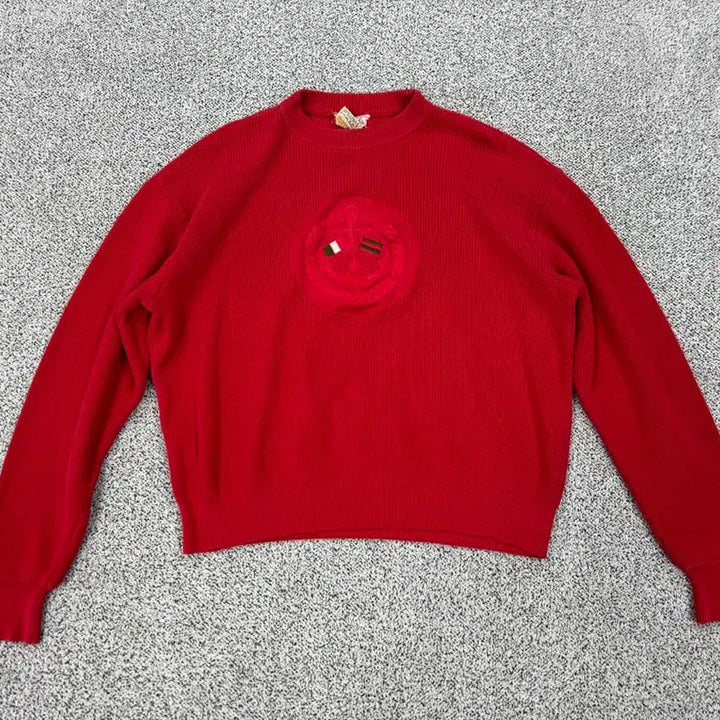 [BUNJANG] Gucci 80s Vintage Embroidered Knit / 구찌 80s 빈티지 자수 니트