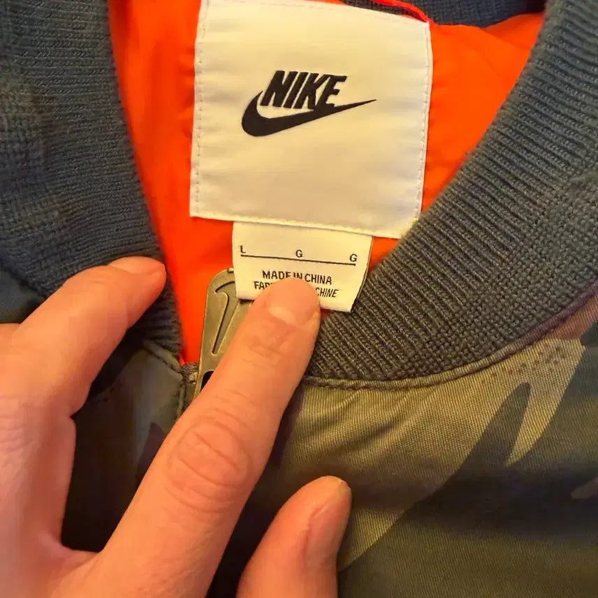 [BUNJANG] Nike Life Woven MA-1 Flight Jacket / 나이키 라이프 우븐 MA-1 플라이트 자켓 L