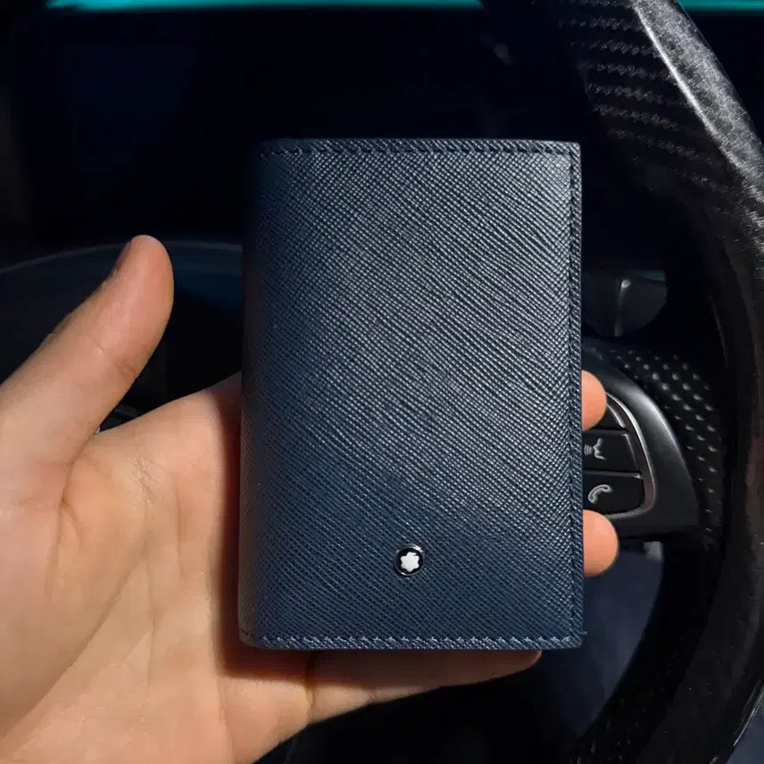 [BUNJANG] Montblanc Saffiano Card Holder Blue / 몽블랑 사피아노 카드지갑 블루 판매합니다!!