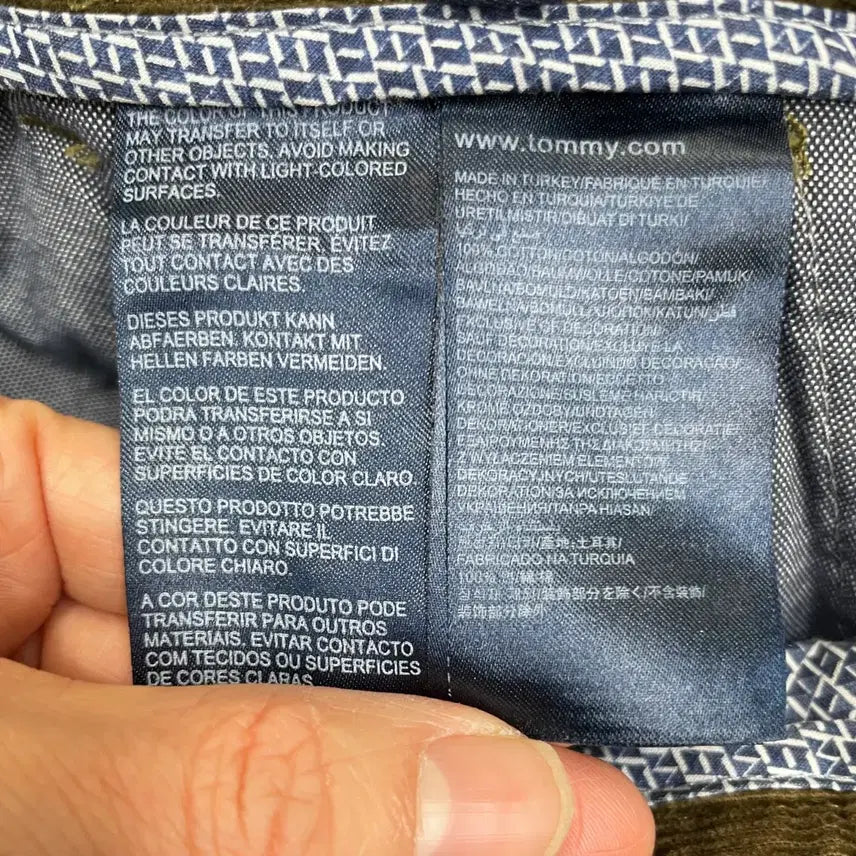 [BUNJANG] Tommy Hilfiger Brown Corduroy Pants / 타미 힐피거 브라운 코듀로이 바지