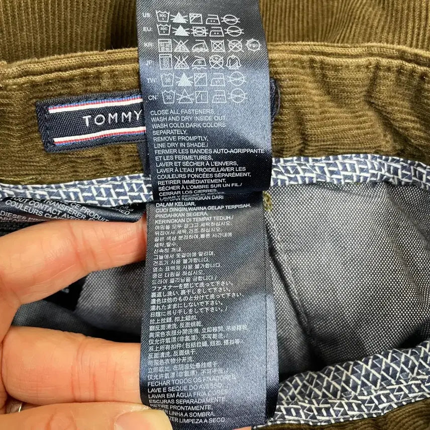 [BUNJANG] Tommy Hilfiger Brown Corduroy Pants / 타미 힐피거 브라운 코듀로이 바지