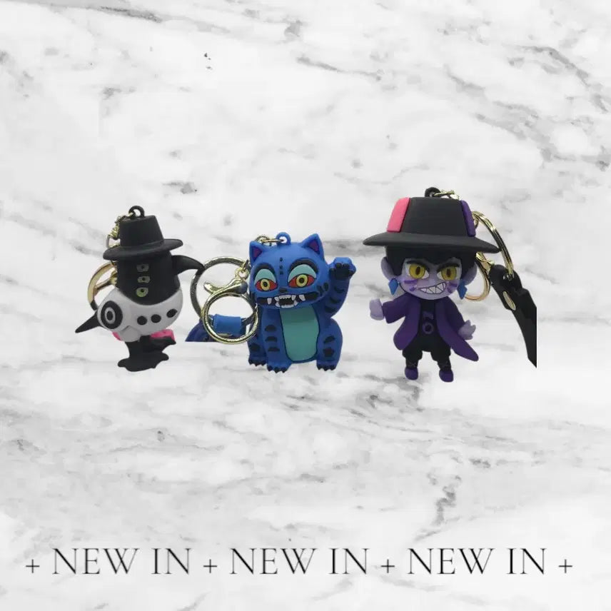 [BUNJANG] Kedeheon Character Keyring Set / 케이팝 키링 캐릭터 키링 3종 세트 케데헌 인형 키홀더 가방 키링