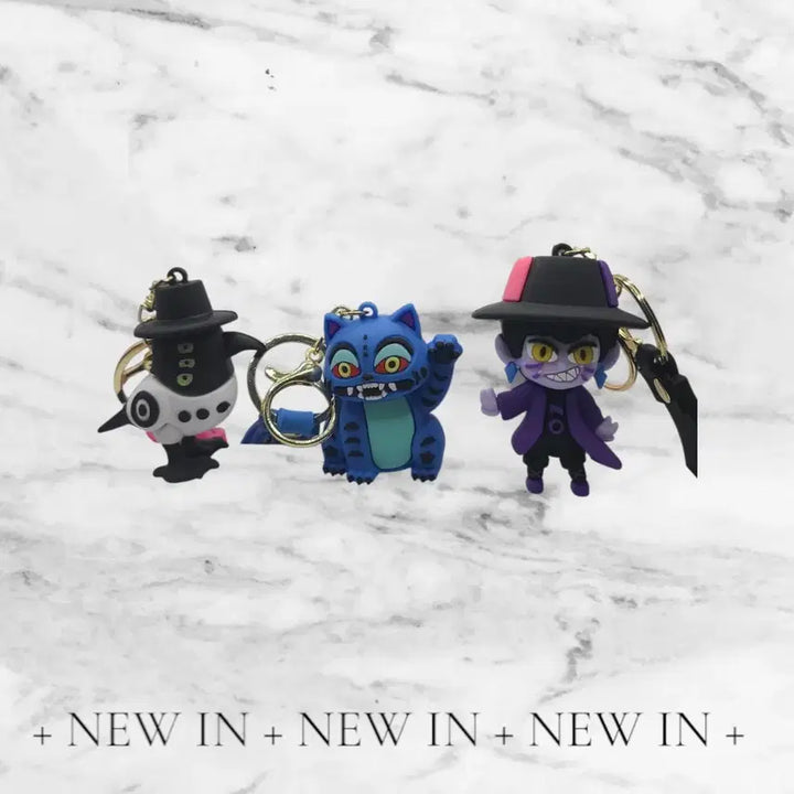 [BUNJANG] Kedeheon Character Keyring Set / 케이팝 키링 캐릭터 키링 3종 세트 케데헌 인형 키홀더 가방 키링