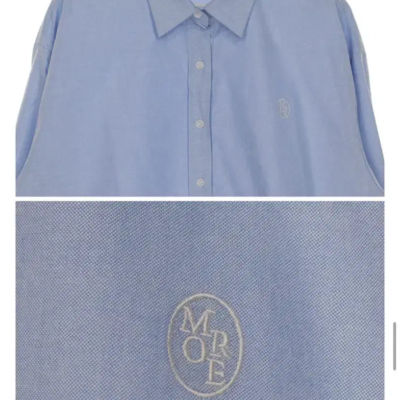 [BUNJANG] [Feelings] Evermore More Oxford Shirt - Sky / [필링스] 에버모어 모어옥스포드셔츠 - 스카이(택달림)