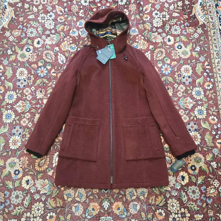 [BUNJANG] Pendleton Beverly Patch Pocket Wool Anorak Coat (Fired Brick/Burgundy) - Size M / [새상품/M] 펜들턴 울 코트 (파이어드 브릭/버건디)