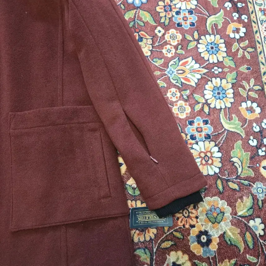 [BUNJANG] Pendleton Beverly Patch Pocket Wool Anorak Coat (Fired Brick/Burgundy) - Size M / [새상품/M] 펜들턴 울 코트 (파이어드 브릭/버건디)